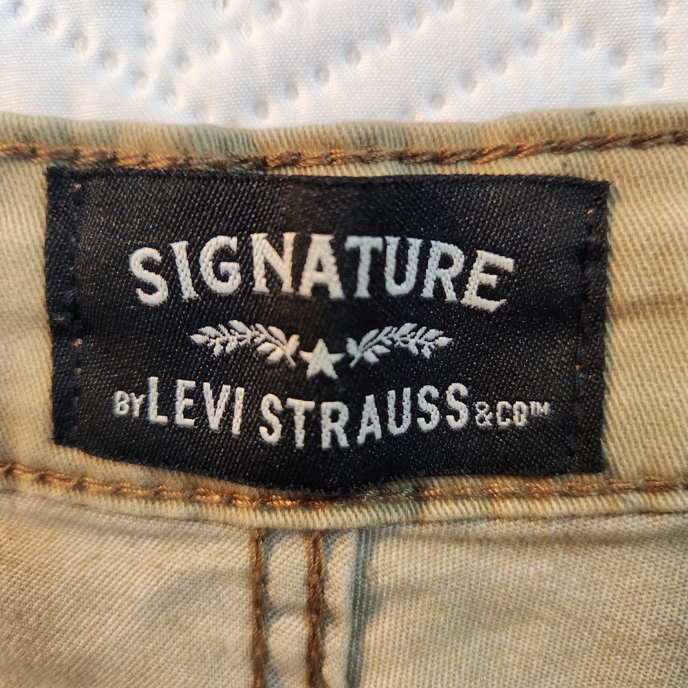 Levis Strauss Shorts Mens Cargo Khakis Sz 36 Inside Outside Front‎ Pocket Zip - Picture 2 of 11